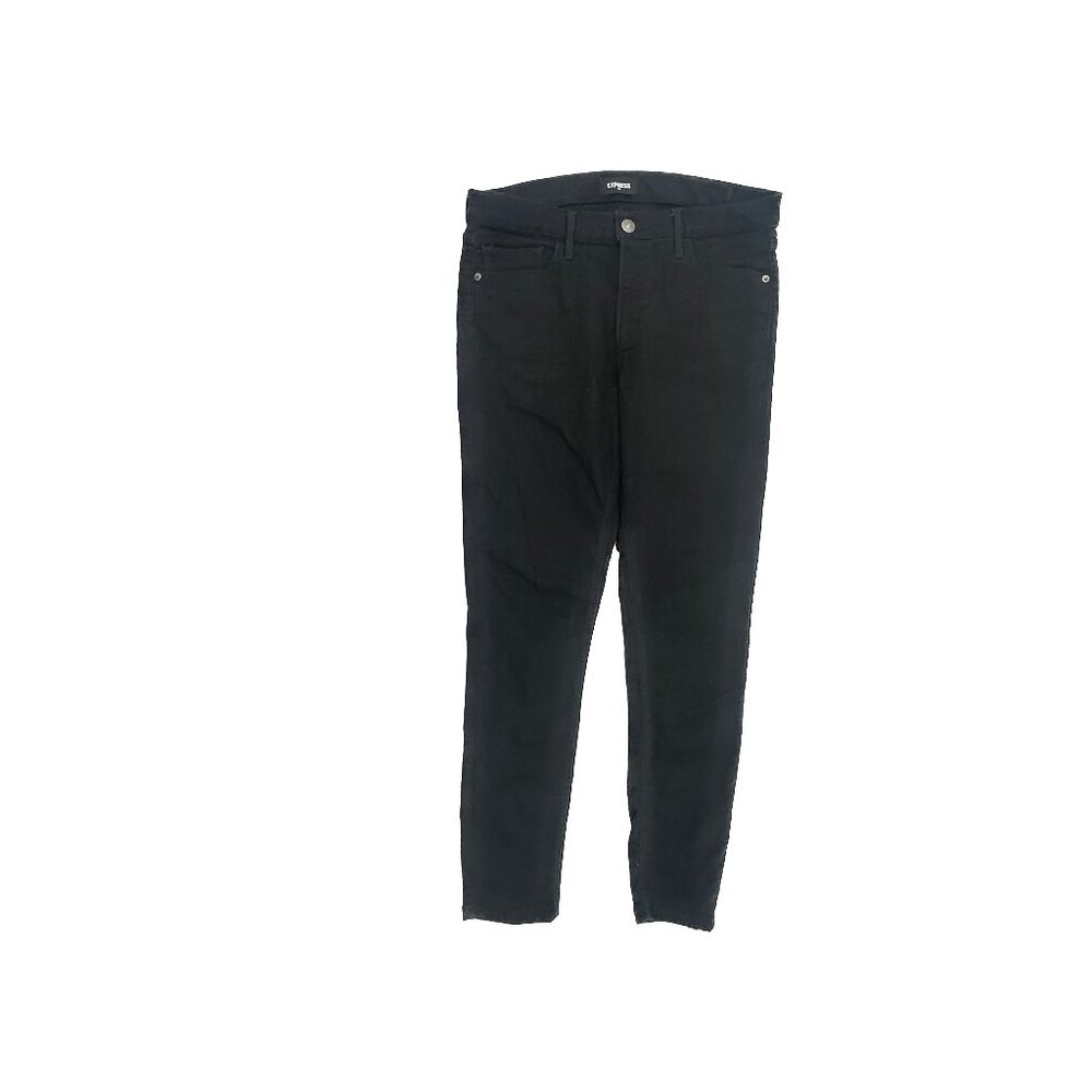 Express Skinny Mid Rise Women's size 12 Long Black denim Jeans